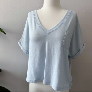 Beyond Yoga deep V soft tee Sm